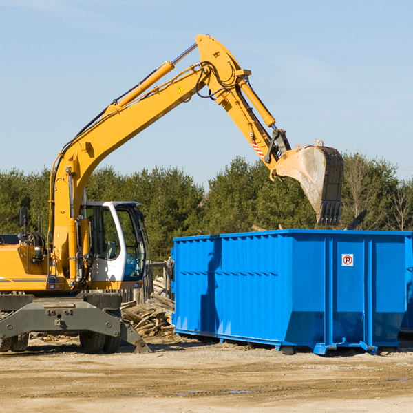 can i choose the location where the residential dumpster will be placed in Fairmont West Virginia